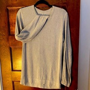 lululemon men’s beach crew sweatshirt size small grey